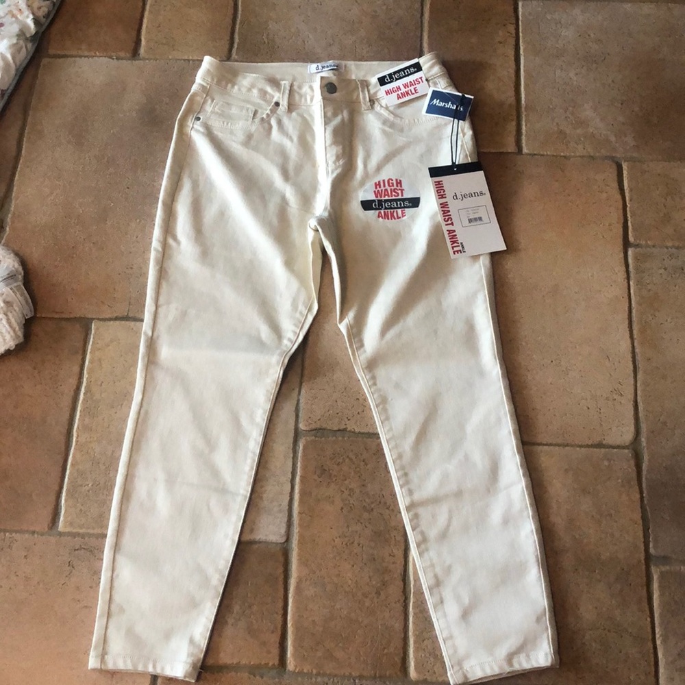High waste ankle pants